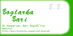 boglarka bari business card